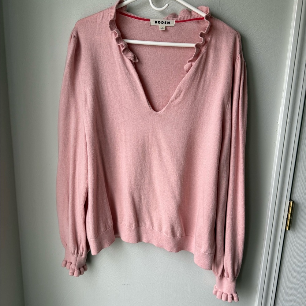 Boden Soft Pink Knit Sweater